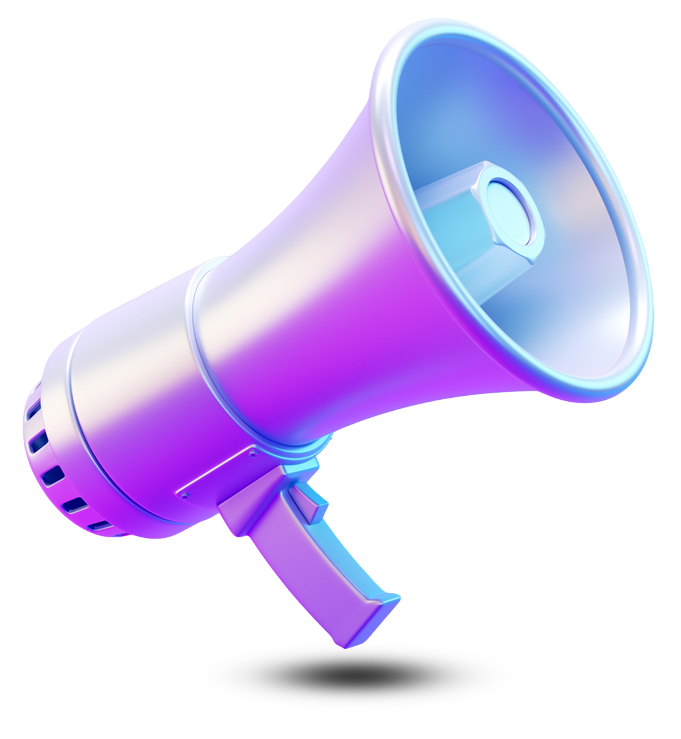 Megaphone symbolizing communication and announcements related to secure IT asset disposal services by Astralis Technology Ltd.